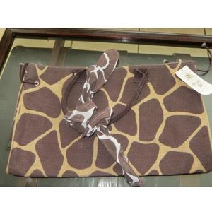 NWT Boca Golf Giraffe Bag & Scarf